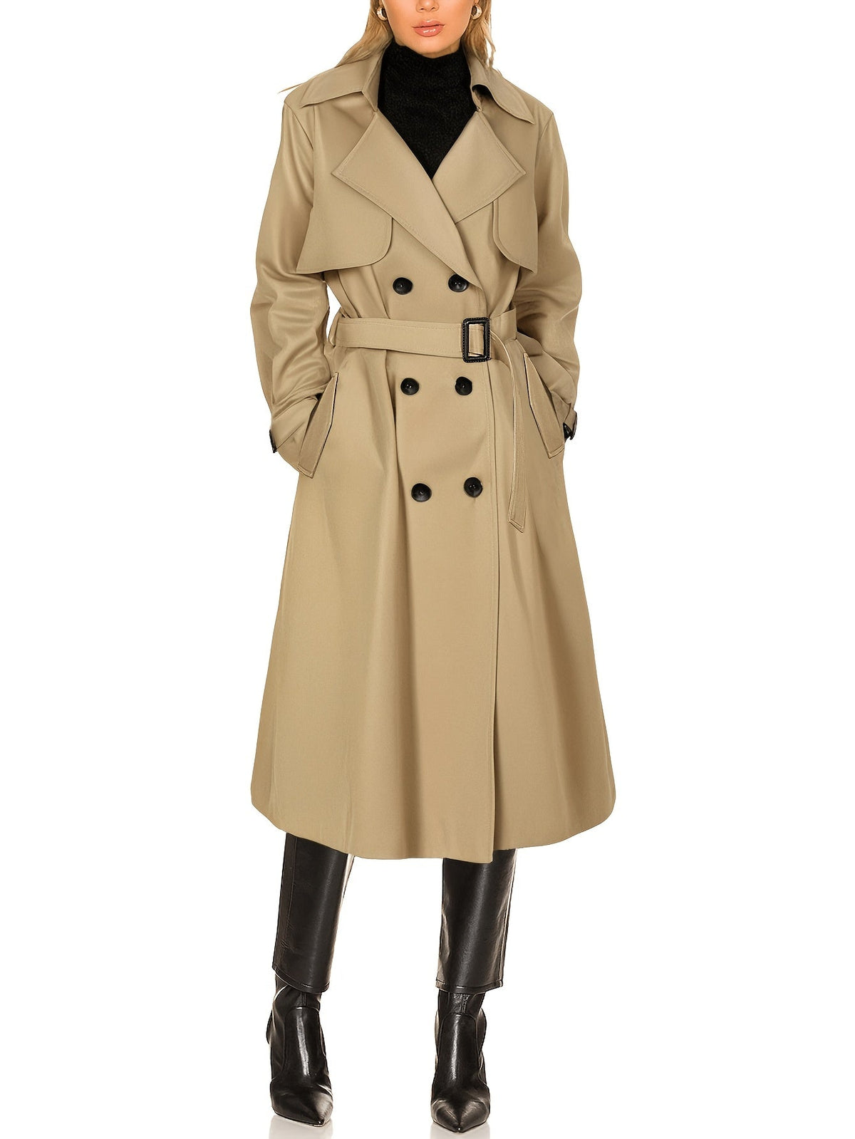 Caitlyn | Women’s Elegant Longline Office Trench Coat