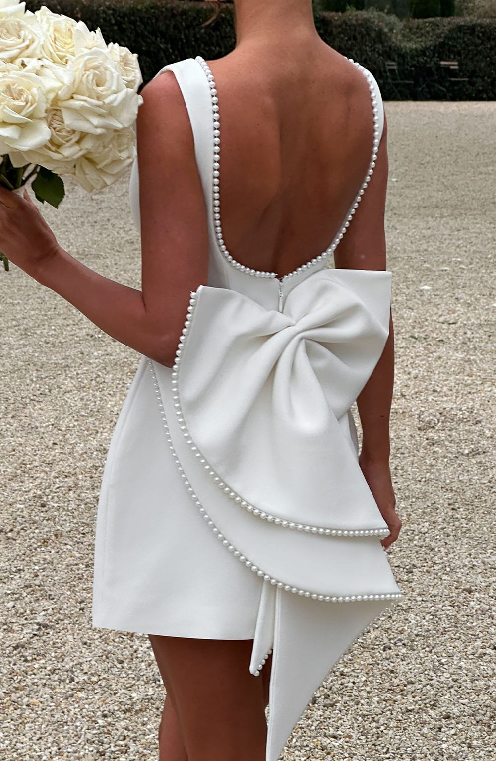 Amber | Women Wedding Guest Structured Mini Dress