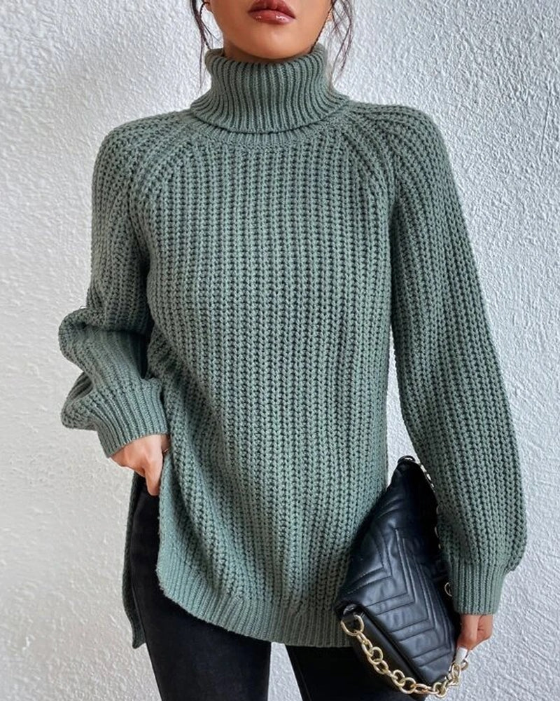 Beatrice | Women’s Winter Ribbed Turtleneck Sweater