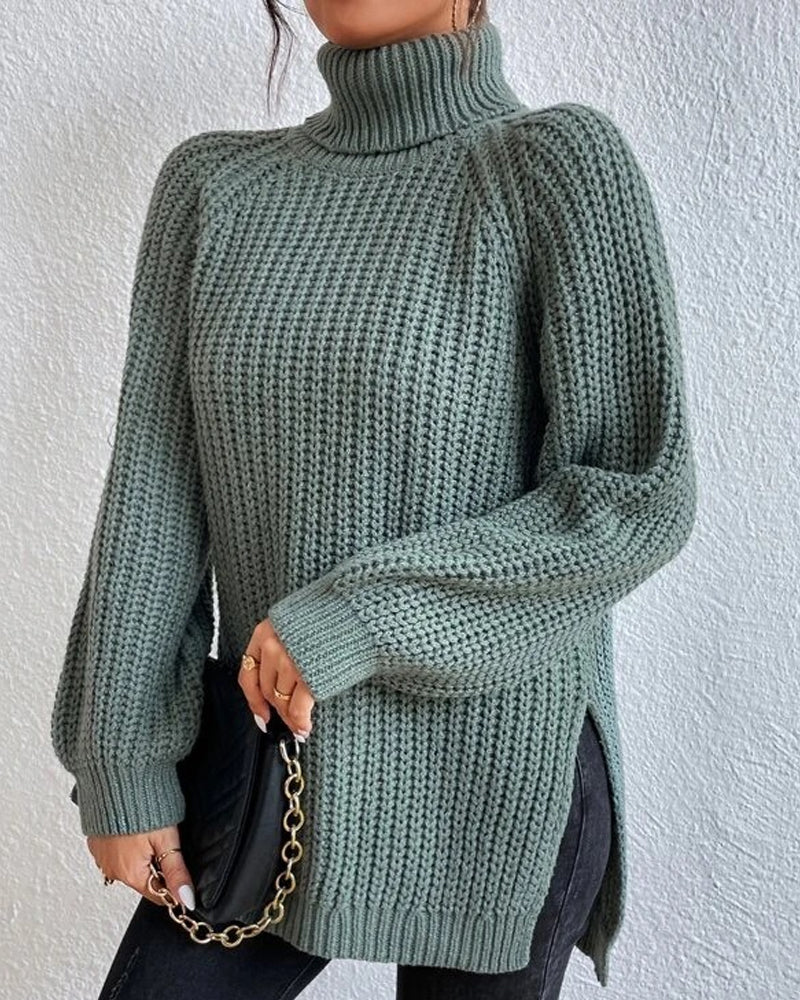 Beatrice | Women’s Winter Ribbed Turtleneck Sweater