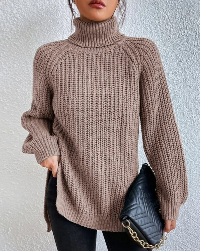 Beatrice | Women’s Winter Ribbed Turtleneck Sweater