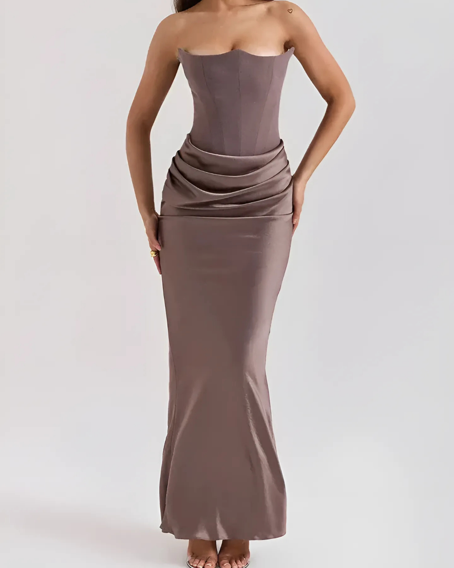 Brooklyn | Women Wedding Guest Draped Maxi Dress