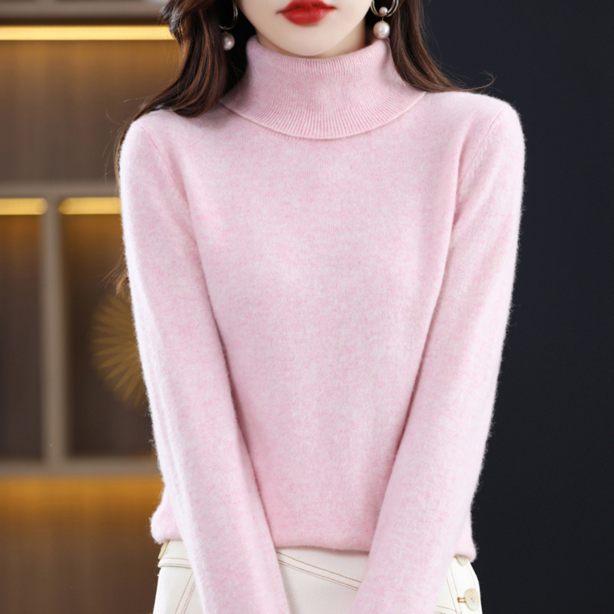 Victoria | Women’s Winter Classic Turtleneck Knit Sweater
