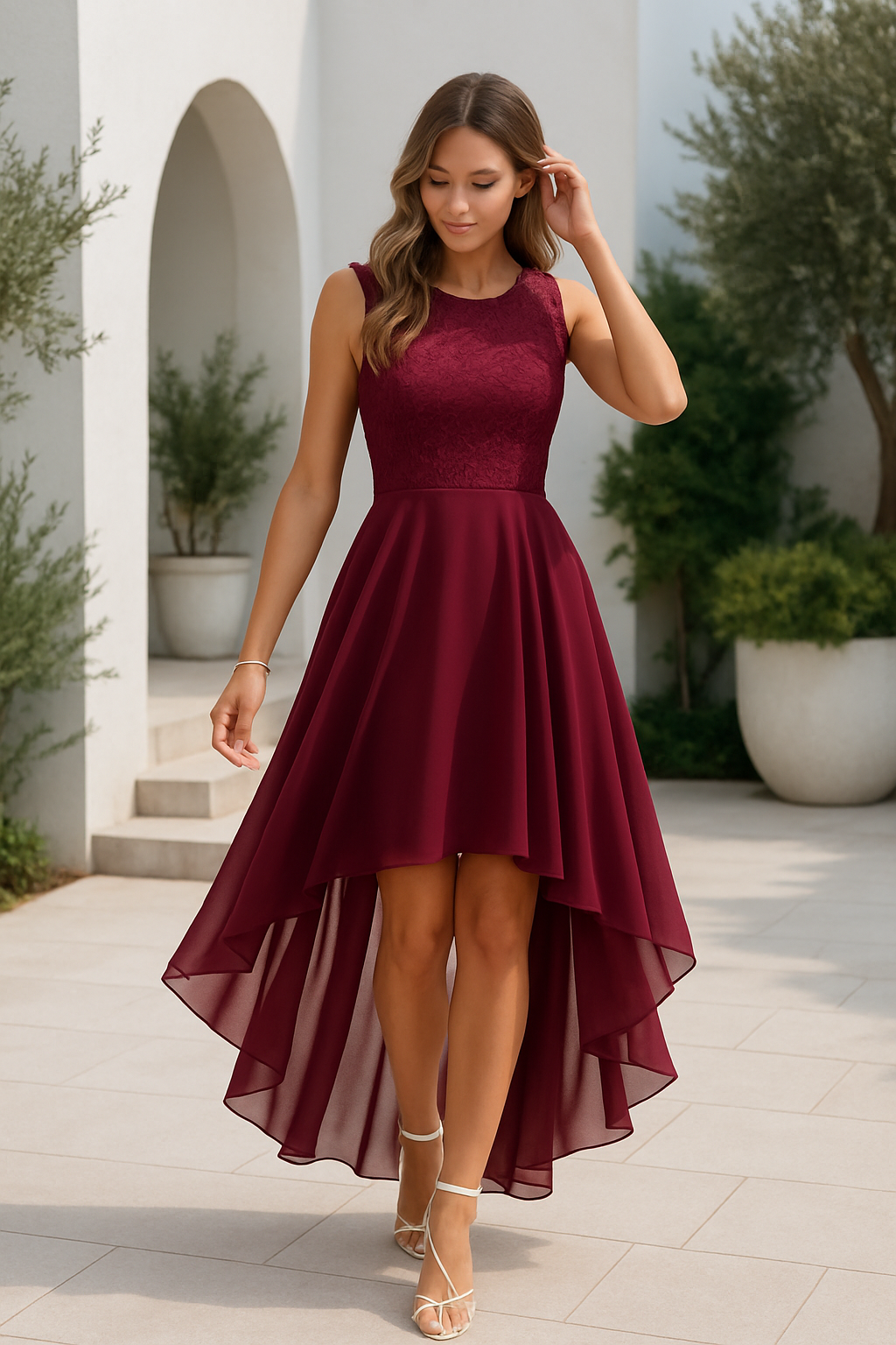 Alexis | Women Wedding Guest High Low Dress