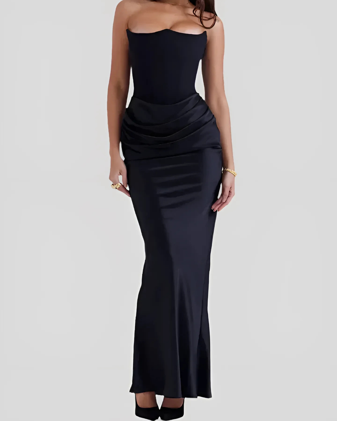 Brooklyn | Women Wedding Guest Draped Maxi Dress