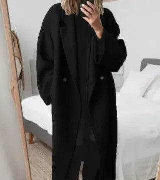 Violet | Women’s Elegant Oversized Button-Down Coat