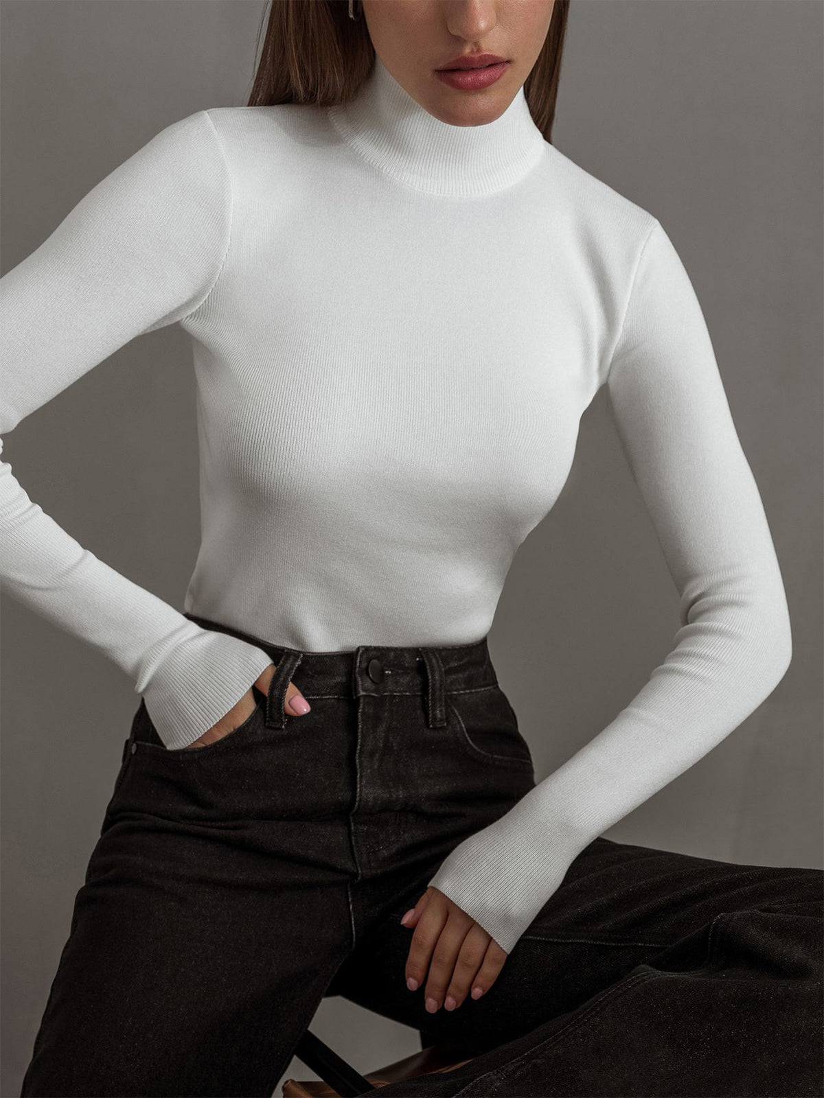 Sarah | Women’s Winter Slim Fit Pullover Sweater