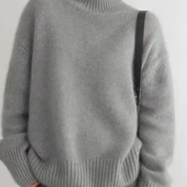 Rachel | Women’s Winter Oversized Turtleneck Knit Sweater