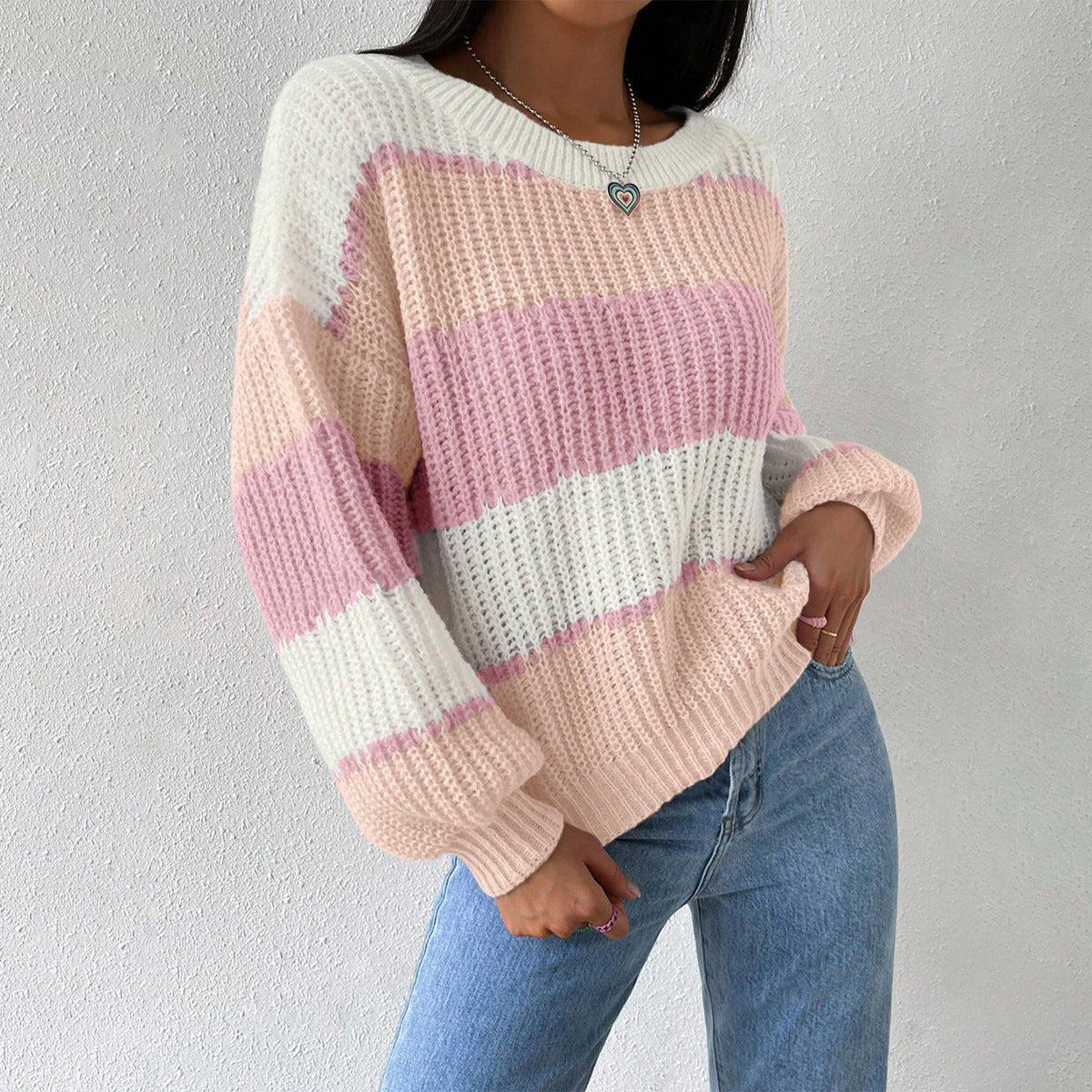Taylor | Women’s Striped Knit Pullover Sweater