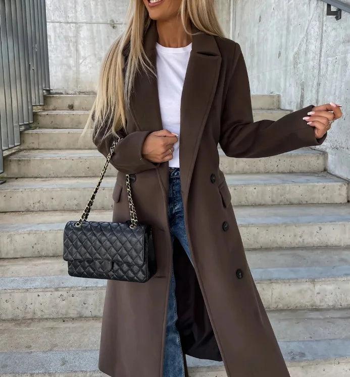Addison | Women’s Classic Long Sleeve Trench Coat