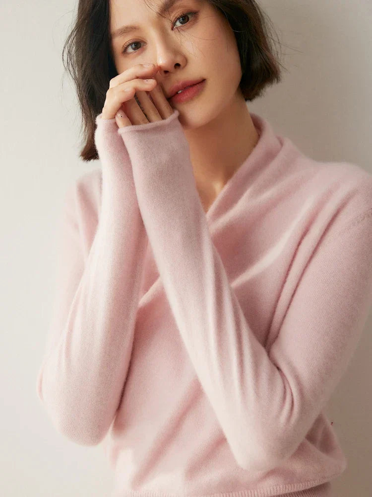 Rose | Women’s Elegant Wrap Crossover Chic Sweater