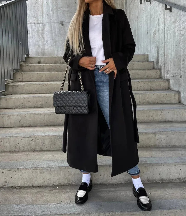 Addison | Women’s Classic Long Sleeve Trench Coat