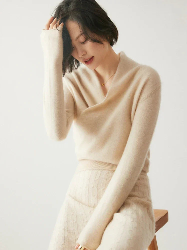 Rose | Women’s Elegant Wrap Crossover Chic Sweater