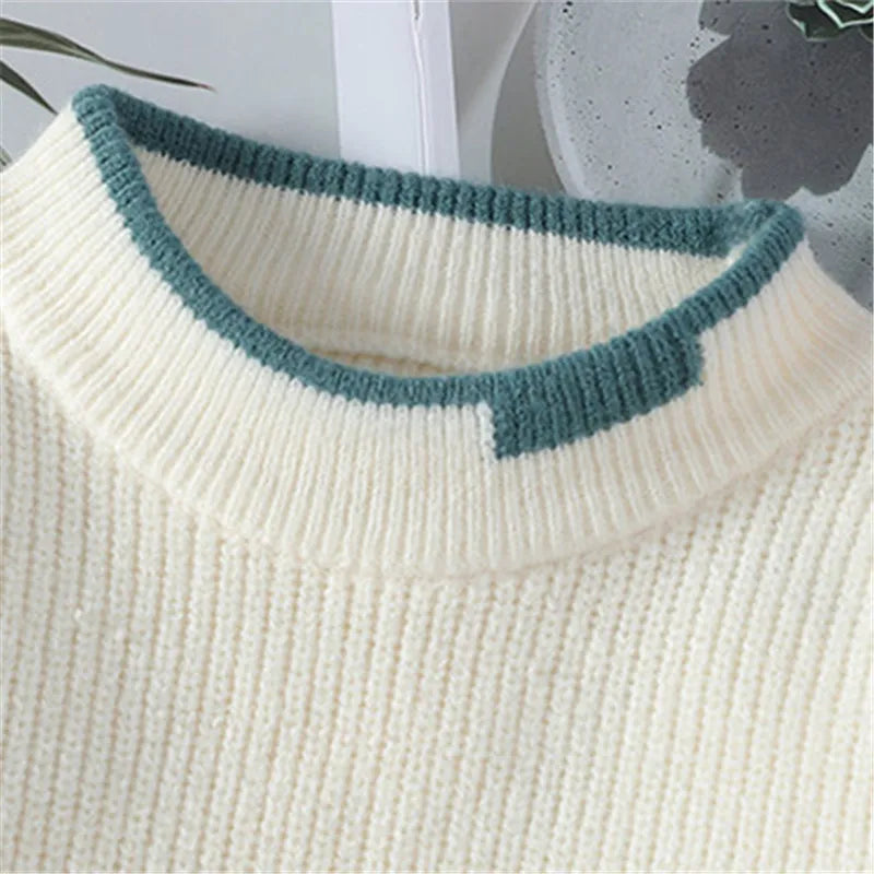 Patchwork Knitted Pullover