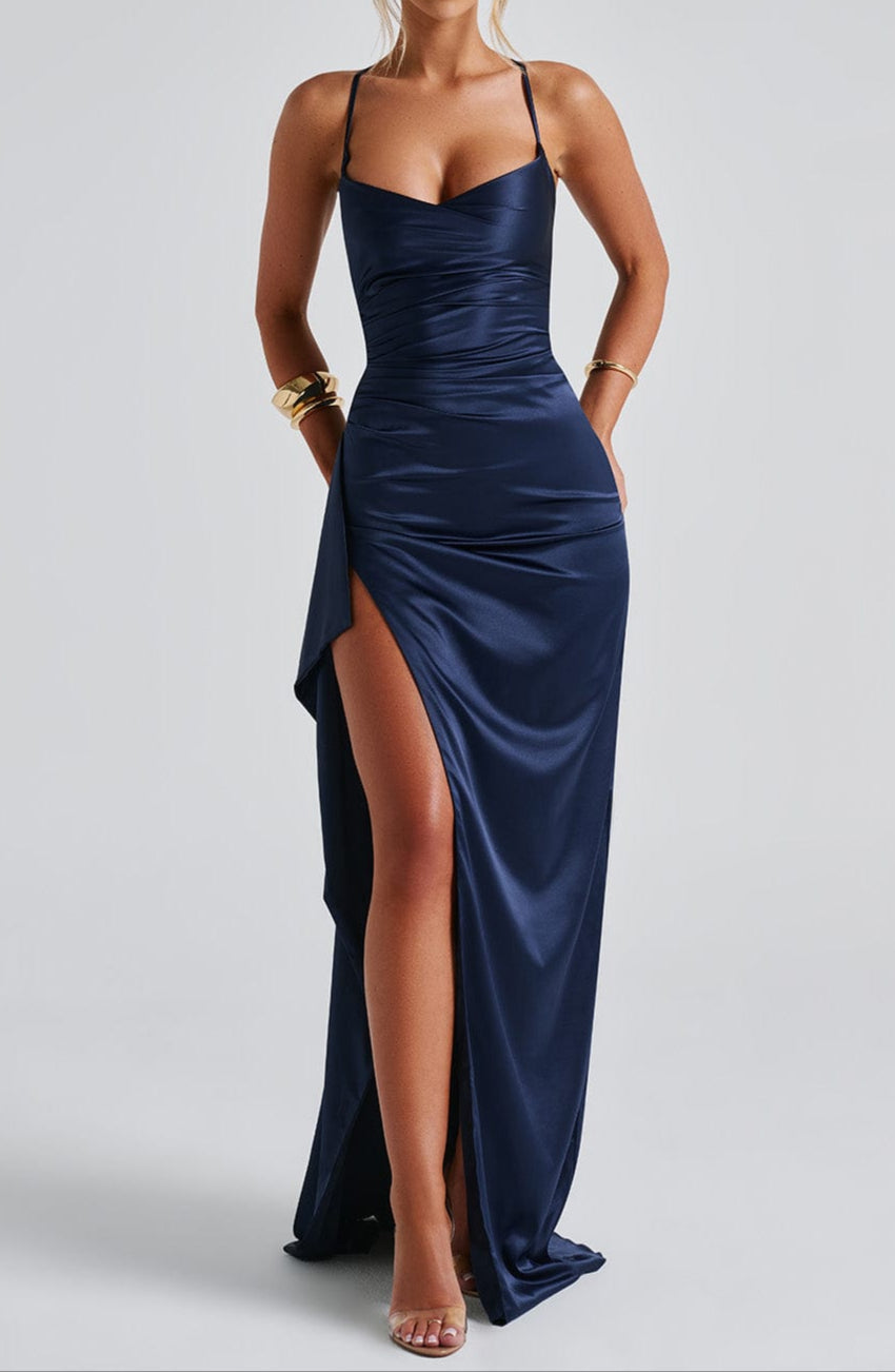 Anna | Women Strappy High Slit Dress