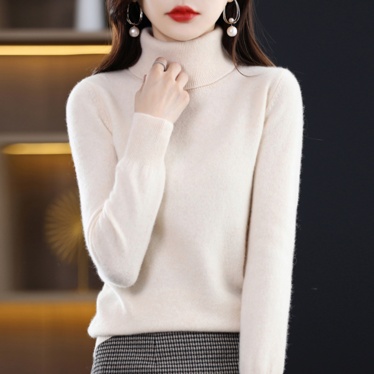 Victoria | Women’s Winter Classic Turtleneck Knit Sweater