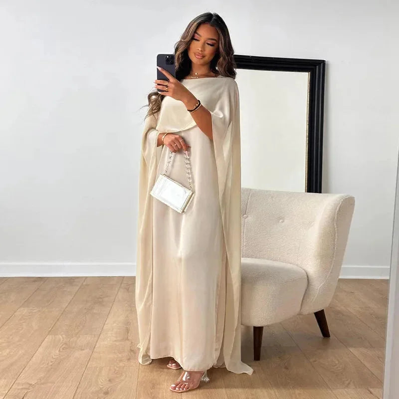 Brooklyn | Women Wedding Guest Cape Maxi Dress
