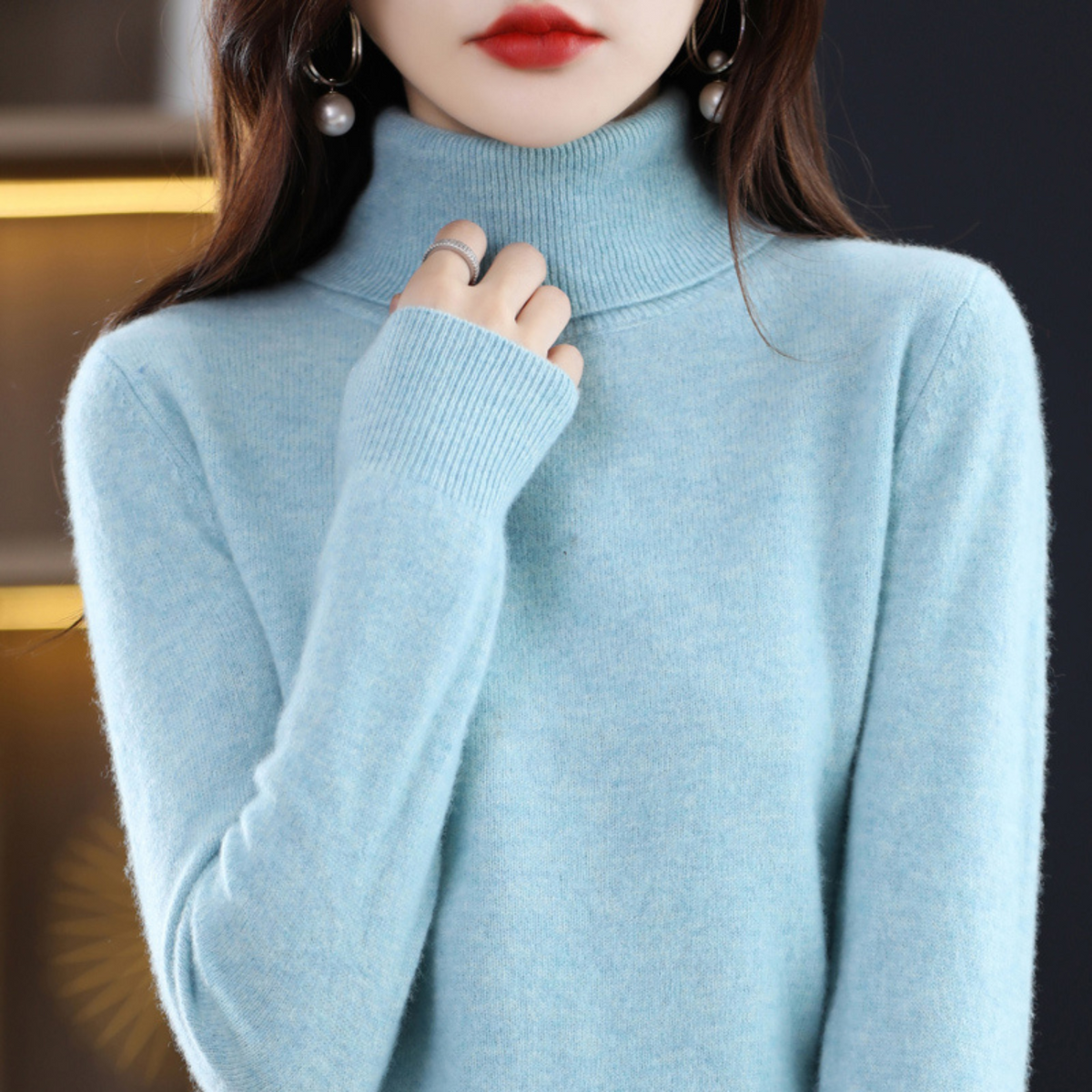 Victoria | Women’s Winter Classic Turtleneck Knit Sweater